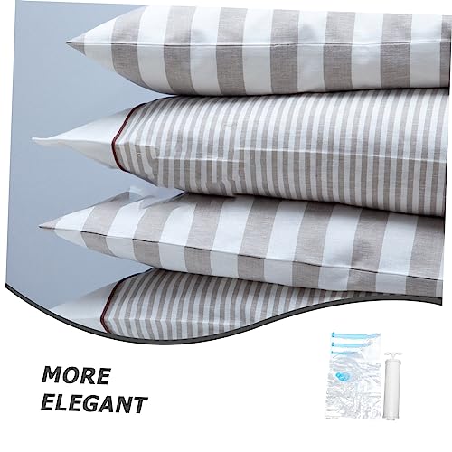 Sac de compression sous vide réutilisable x10 avec pompe pour optimiser vos placards