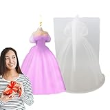 Matériau de qualité : avec son élasticité supérieure et sa résistance aux déchirures, ce moule à bougies pour robe de mariée garantit une performance fluide et durable. Fabriqué à partir de matériaux durables et de haute qualité et de silicone inoffensif, garantit un nettoyage sans problème.
