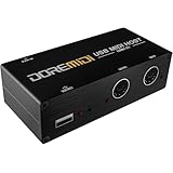 USB MIDIホストボックス MIDIインターフェイスからMIDIコンバーター ブラック (UMH-21)