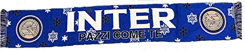  PERSEO TRADE Inter Sciarpa Jacquard in Acrilico Xmas Prodotto Ufficiale