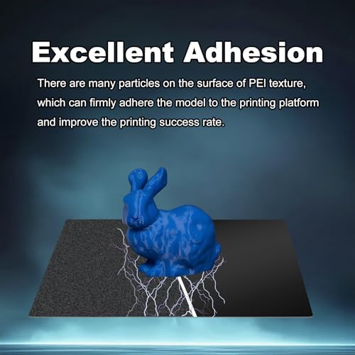 Image of 165x165mm Black Build Plate for Flashfog Adventurer 3 /Ender 2 pro, Double Sided Textured PEI+Smooth PEI Flexible Spring Steel Platform Heated Printing Bed for Flashfog Adventurer 3 3D Printer