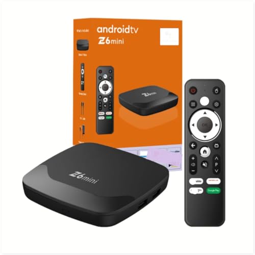 Z6 Mini Android TV Box con Voice Assistant, Reproductor Multimedia Digital, Control Remoto con Botones de Acceso Directo