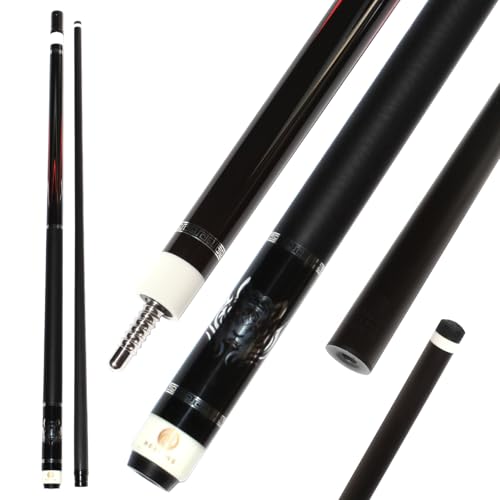 Taco de billar carbono 58" 19-20oz punta 11.8mm negro