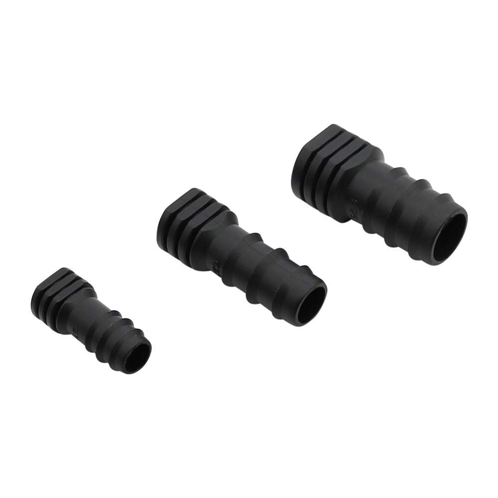 Connexion rapide Tuyau de jardin DN16, DN20, DN25 polyéthyléne extrémité cannelée Embouts plastique Barb ligne Tuyau d'eau Mender for micro irrigation goutte à goutte Lignes Raccords 100 Pcs