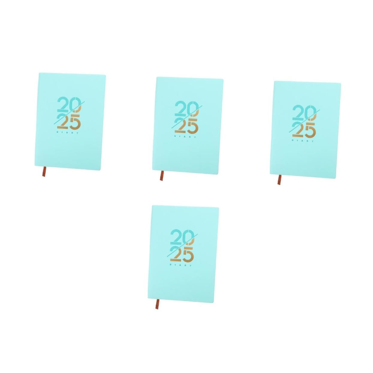 DOITOOL 4 Stück Tagesplaner Englisch mit Monats und Wochenübersicht Glattes Premiumpapier Detailliertes Tageslayout für Lehrer und Berufstätige International Kompatibler Kalender Notizbuch