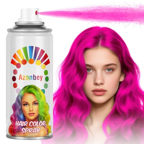 Halloween Pink Hair Spray,Temporary Hair Color Spray for Women Kids Men,Washable Hairspray,Colored Hair Spray,Color Hairspray for Halloween,Party,Cosplay,Christmas Day (Pink)