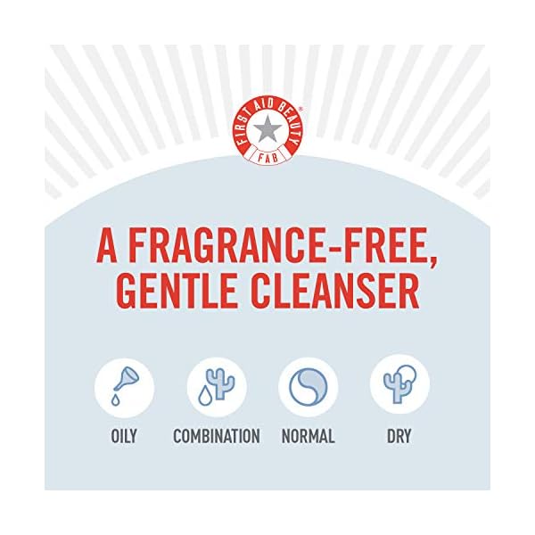 First-Aid-Beauty-Pure-Skin-Face-Cleanser-Sensitive-Skin-Cream-Cleanser-with-Antioxidant-Booster--5-oz First Aid Beauty - Pure Skin Face Cleanser, Effectively Removes Makeup, Dirt, and Impurities, Gentle Cleanser Leaves Skin Soft & Supple, Safe for Sensitive Skin, Fragrance Free, 5 oz