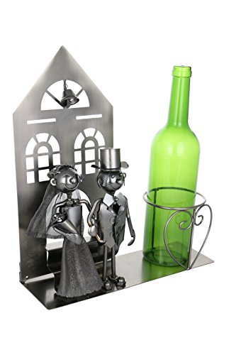 Handmade Bride and Groom Church Wedding Wine Bottle Holder