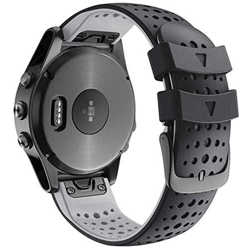 Bracelet 22mm Quickfit montre Garmin Fenix 6 7 5 Approach S60 silicone