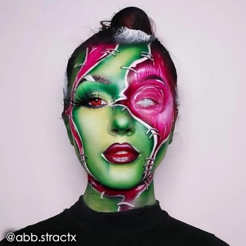 Image of Mehron Makeup Paradise Makeup AQ Refill Size | Stage & Screen Performance, Face & Body Painting, Beauty, Cosplay, and Halloween | Water Activated Face Paint, Body Paint 1.4 oz (40 g) - Light Green
