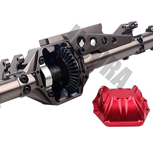 Injora Complete Metal Rc Car Front Rear Axle For 1:10 Rc Rock Crawler Axial Wraith 90018 90020 90045 Rr10 90048 90053 (Titanium) #TOP3