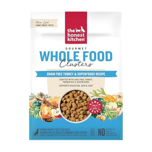 The Honest Kitchen Whole Food Clusters Grain Free Turkey Dry Dog Food, 1 lb Trial Pouch