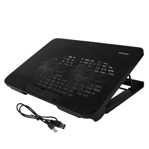 Base enfriadora para laptops con doble ventilador USB miniatura 7
