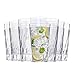 US Acrylic Palmetto [Set of 16] 20 ounce Plastic Stackable Water Tumblers in Clear, Lightweight Value Set of Drinking Cups, Reusable, BPA-free, Made in the USA, Top-rack Dishwasher Safe
