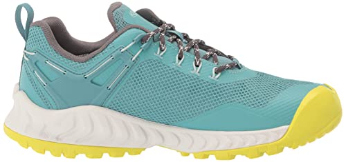 KEEN Sapatos femininos Nxis evo à prova d'água embalagem rápida para caminhadas, Porcelana/prímula,