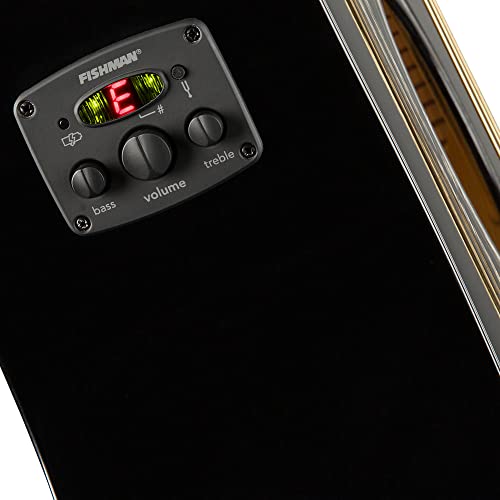 Fender Cd-60Sce Dreadnought Cutaway Acoustic Guitar, Black #TOP5