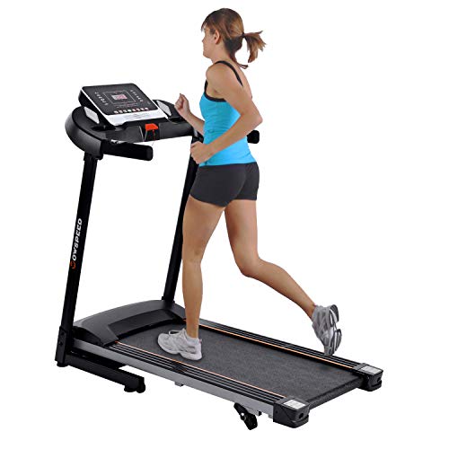Folding Treadmill  Treadmills for Home Cardio Training- Professional Fitness Equipment with 12 Preset ProgramsHeart Rate Sensor Vibration Reduction  Music Playback Function