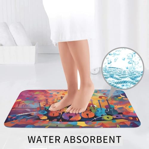 Tapis de salle de bain antidérapants colorés lot de 3 pour sol sécurisé - 7