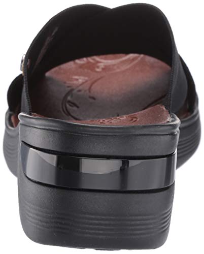 Bzees Women's Desire Slides Sandal, Black Stretch Fabric, 8 M Us #TOP2
