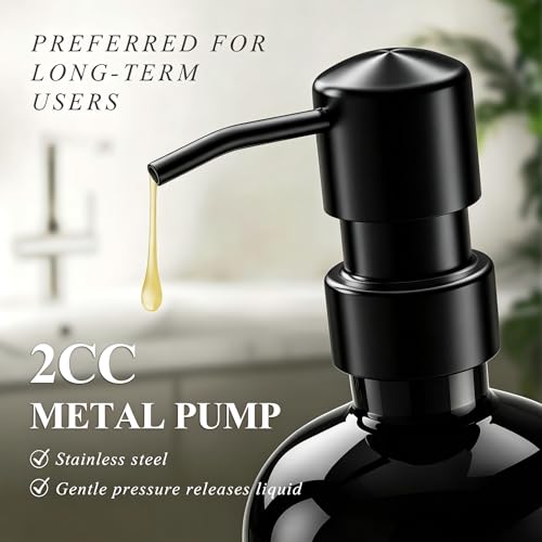 Image of Cisily Black Soap Dispenser Set with Ceramics Sponge Holder, Kitchen Decor | Black Stainless Steel Pumps, Instant Dry Tray