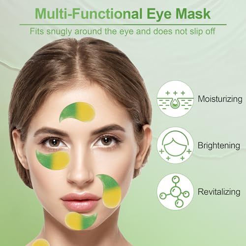 60 pcs Augenpads Gegen Augenringe,Avocado Collagen Eye Pads,Hyaluronsäure Augenmaske,Augenringe Entfernen,Tränensäcke,Falten,Puffiness,Augenpads mit Avocado Extrakt,Feuchtigkeit Spendende Augenmaske