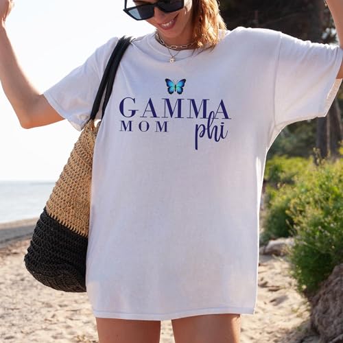 Gamma Phi Beta Comfort Colors TShirt | Gamma Phi Butterfly Mom Sorority Comfort Colors Tee3