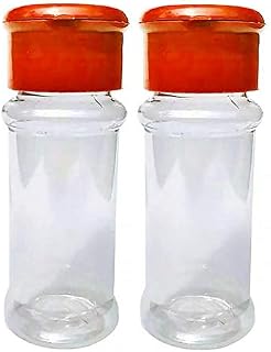 2pcs Salt and Pepper Shakers, Seasoning Jar Plastic Clear Condiment Pot Kitchen Accessories for Table Camping