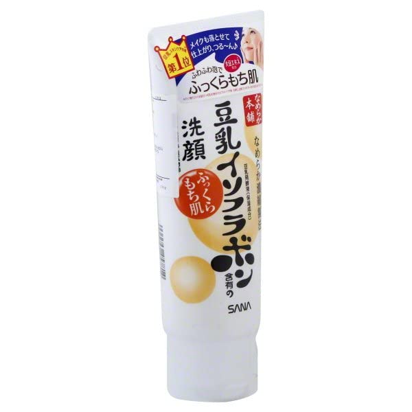 Nameraka Honpo Sana Isoflavone Cleanser Cleansing Foam Wash for Dry Skin, 150G