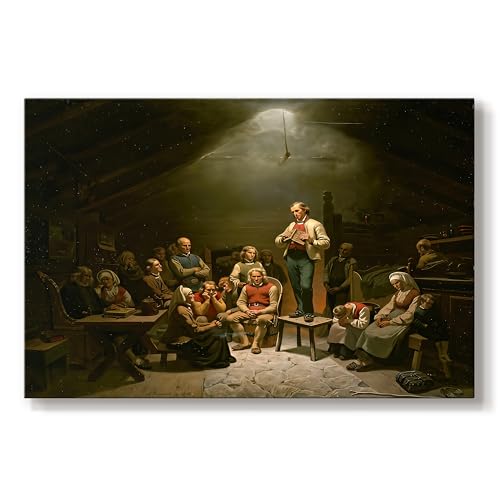 Adolph Tidemand | Religious Gathering | Abstract Wall Art | LT626