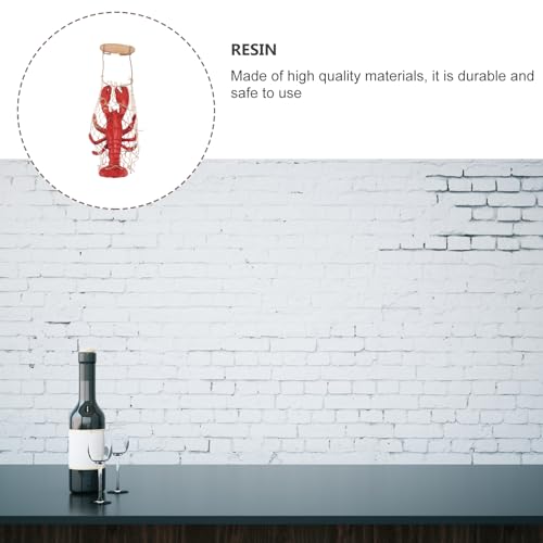 Décoration murale pour salon en forme de homard rouge en résine intérieur