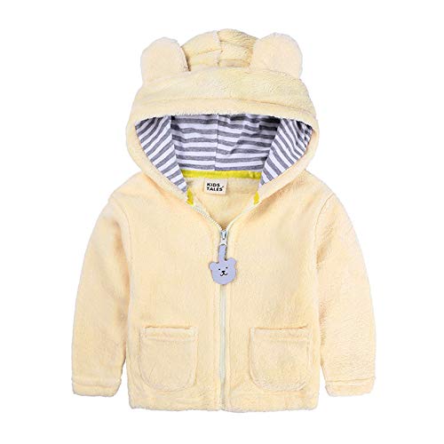 Baby Boys Girls Light Puffer Jacket Cartoon Bear Hoodie Coats Winter Down Cotton Outwear Santa Claus Hoodies 1-7 Years Toddlers Removable Fur Cartoon Animal Tiger