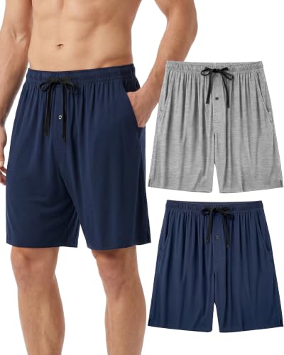 Men's Bamboo Pajama Shorts, 2 Pack