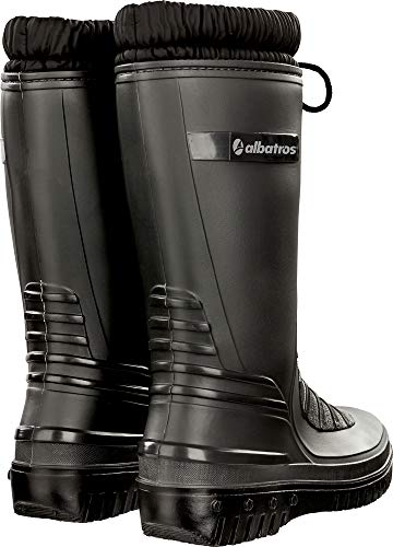 ALBATROS ARKTIS Winter Gummistiefel gefüttert - Größe 38 – wasserdichte Regenstiefel Damen und Herren – hohe Stiefel für Garten, Wald, Stall & als Jagd Schuhe – Outdoor Schuhe warm - grau