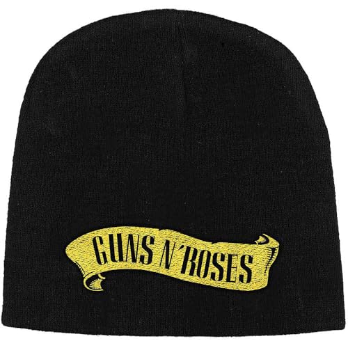 Image of Razamataz Guns N' Roses Band Logo Embroidered Beanie Hat One Size