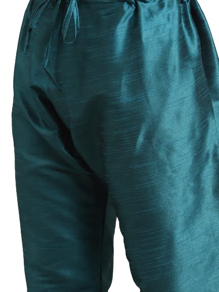 Image of SOJANYA (Since 1958, Men's Silk Blend Grey Kurta Pyjama & Silk Blend Jacket Combo
