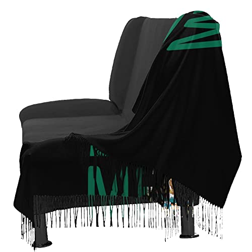 Muay Thai Womens Winter Scarf Cashmere Feel Shawl Wrap Soft Warm Blanket Scarves Fringe Scarf4