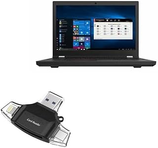 BoxWave Smart Gadget Compatible with Lenovo ThinkPad T15g (20YS) - AllReader SD Card Reader, microSD Card Reader SD Compact USB - Jet Black
