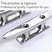 ZOMCHAIN Boat Cleat Open Base Boat Cleat, Dock Cleat All 316 Stainless Steel Boat Mooring Accessories, Include Installation Accessories Screws (5 inch-4PCS)