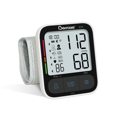 Berrcom Digital Wrist Blood Pressure Monitor for Home Use, Automa...