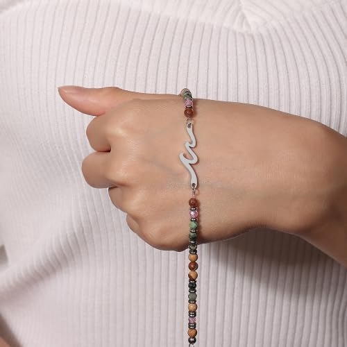 80th Birthday Gifts for Women, 80 Year Old Birthday Wave Bracelet — view 6