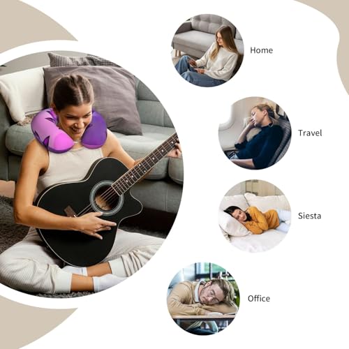 Almohada de viaje de espuma viscoelástica U cómoda 30x25 cm miniatura 7