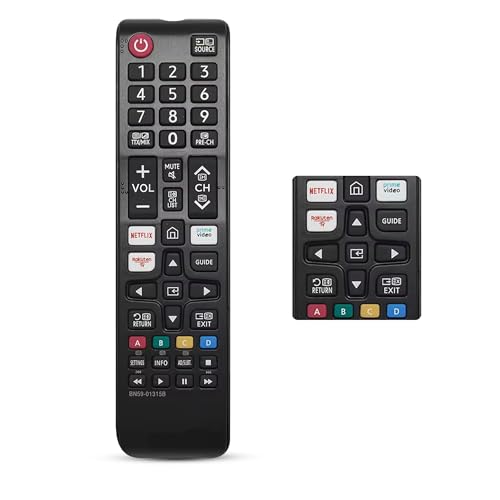 Remote Control for Samsung Smart TV with Netflix & Prime Video Button, Universal Replacement Remote Controller Compatible with 3D, HDTV, UHD, LCD, LED, Smart TVs for All Samsung TV Models