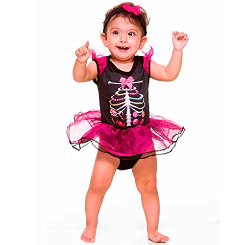 Fantasia Halloween Bebe Menina Mesversario (Morceguinha, M 3-6 Meses)