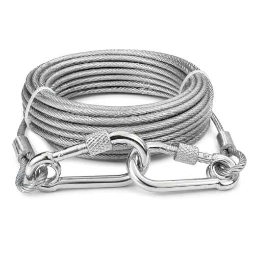 Image of Clothes Drying Rope 10 Meter with Hooks Heavy Duty Strong Steel Core Clothesline for Balcony Bathroom Travel & Camping Rust-Resistant Laundry Drying Wire for Indoor & Outdoor Use, Silver, 3mm