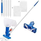 Aspiradora portátil para piscina: mantén tus piscinas limpias y frescas con el kit de mantenimiento de la piscina. Esta mini aspiradora portátil para piscina puede ser un buen sustituto para las costosas aspiradoras de piscina, no necesita piezas eléctricas ni pilas
