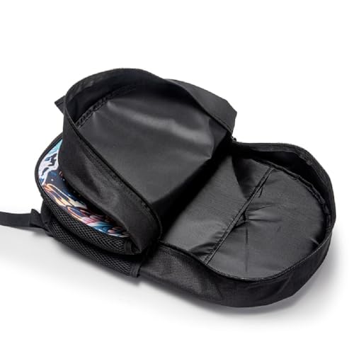 Dinosaur Print Backpack, 17-inch, Lightweight 0.77lb,Dinosaur patterns with Lightning Design (Color No. 5)4