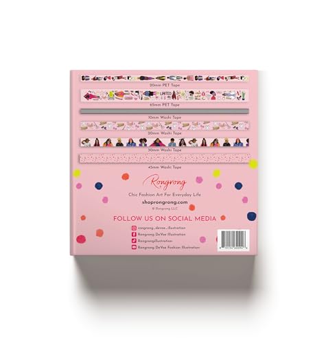Rongrong Black Girl Magic #1 PET Tape + Washi Box Set image 4
