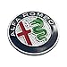 JUNMEI 3D Zinc Alloy Car Central Control Console Knob Logo Sticker Decoration Fit for Alfa Romeo Giulia Stelvio (Color)