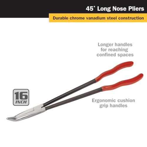 Image of Titan 60782 16-Inch 45-Degree Long Nose Pliers