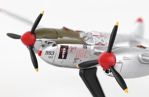 Daron Worldwide Trading Postage Stamp P-38J Lightning Marge 1/115 Dick Bong Airplane Model - Image 6